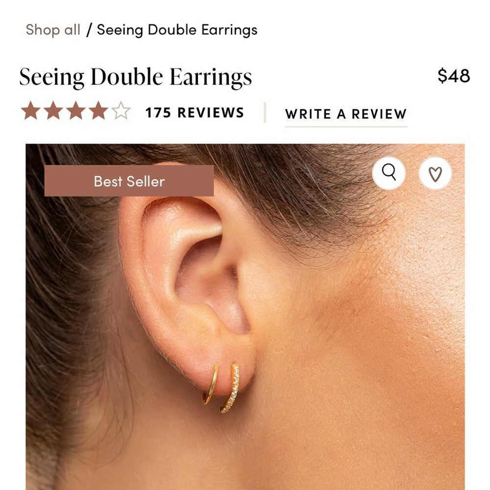 Uncommon James Seeing Double Earring- New